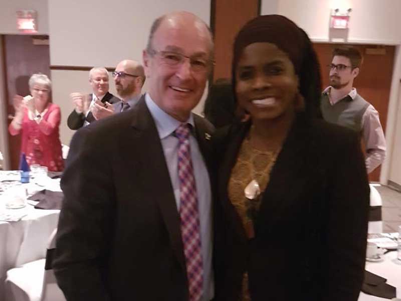 Avec L’ex-maire de Trois-Rivières, M Lévesque