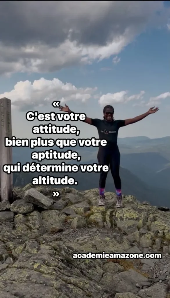 Elvire au sommet Au sommet du Mont Albert en randonnée.