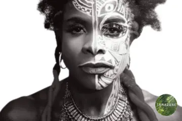 Portrait artistique de femme.